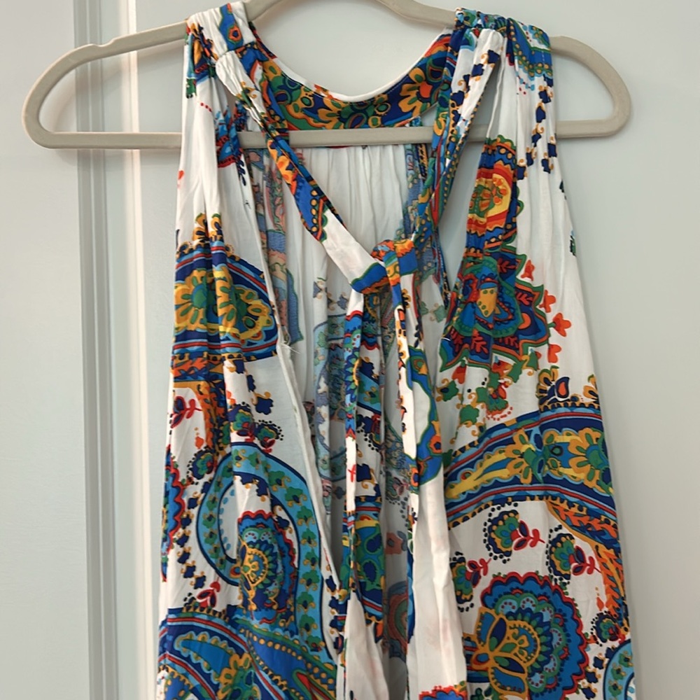 MSK Colorful Paisley Print Maxi Dress /NWT - Picture 4 of 13